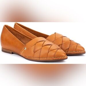 Pikolinos Caleta Flats Brandy Tan Leather Women's Loafers 🌾 Size 38 US 7.5 🌾